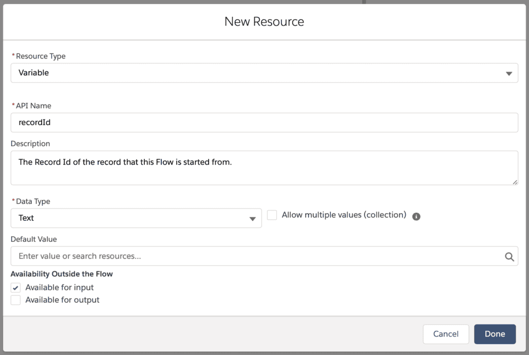 Flujo de Salesforce para crear rápidamente un registro de contacto secundario Paso 2