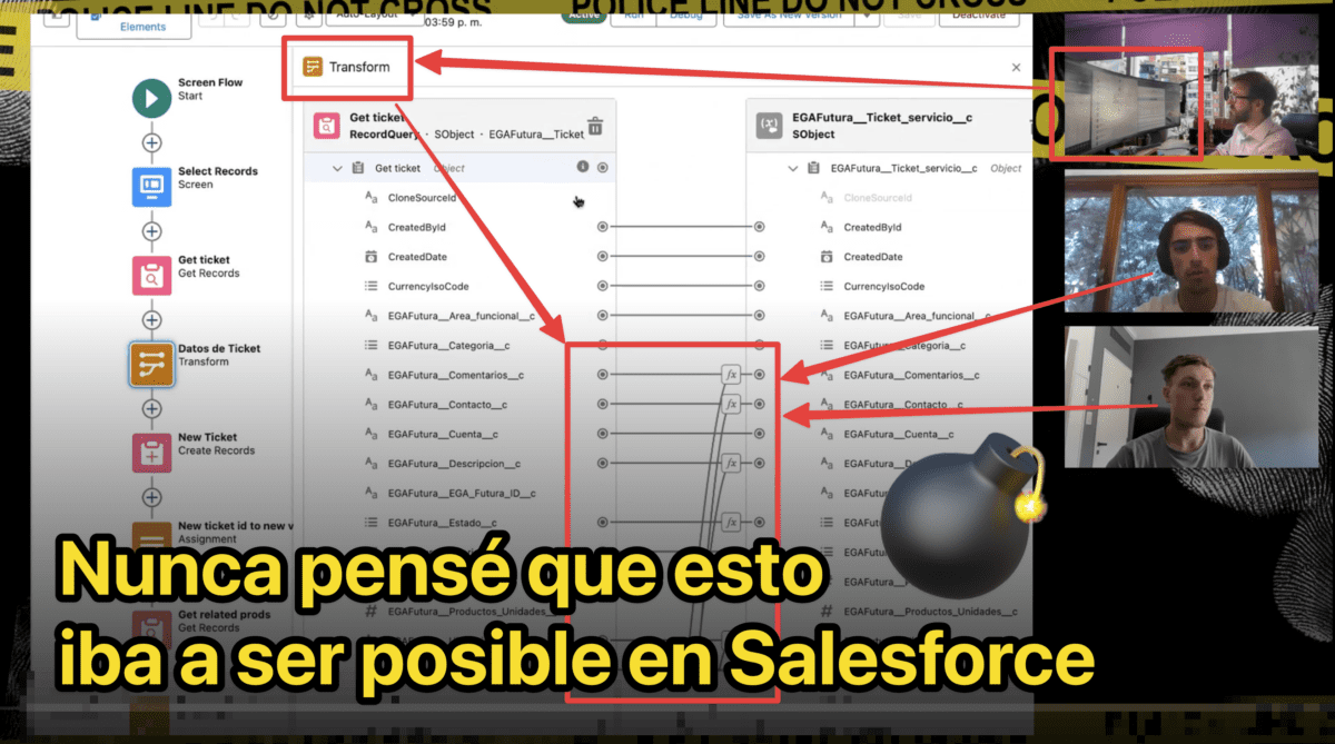 Salesforce Flow » Como usar el Transform Element Paso a Paso
